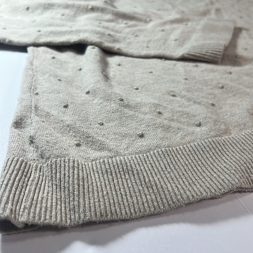 Christopher & Banks Sweater size XL tan/cream bubble texture - Picture 2 of 6